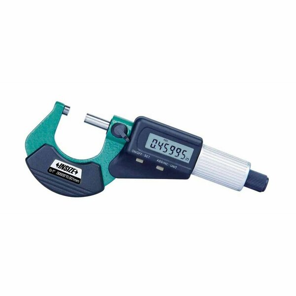 Insize Electronic Outside Micrometer, 7-8"/175-200Mm 3109-200E